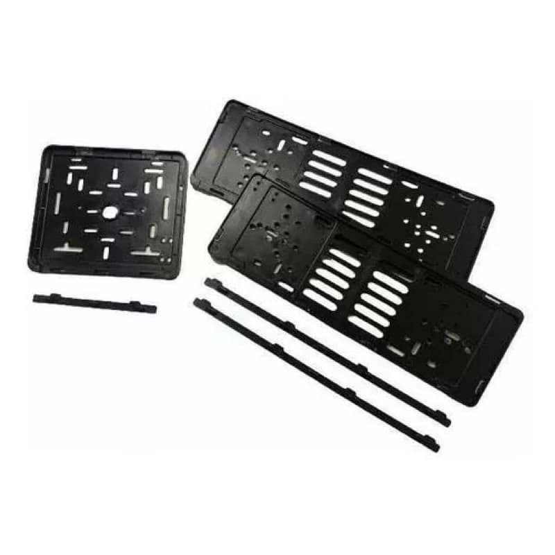 Kit Suporte Placa Moto + Par de Suporte Placa Carro