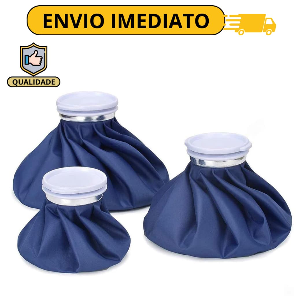 Kit 3/2/1 Bolsa De Água Térmica Compressa Quente Frio Saquinho Gelo Pra Dor De Cabeça Flexível Fisioterapia Joelho Corpo