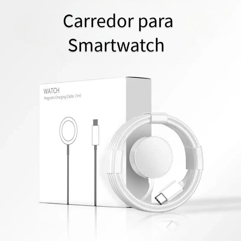 Carregador de Indução PORTÁTIL para Smartwatch e com FIO, W68,Hw69,Watch 9 8 7 6 5,S100,Apple Watch,USB Charger