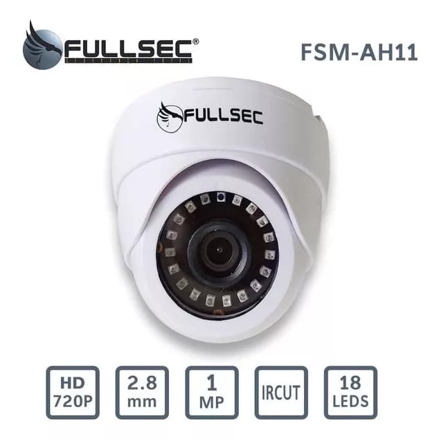 1/2/3/4 Camera Dome Lente 2.8 Resolucao 720p Interna Visao Noturna full sec fsm-ah11