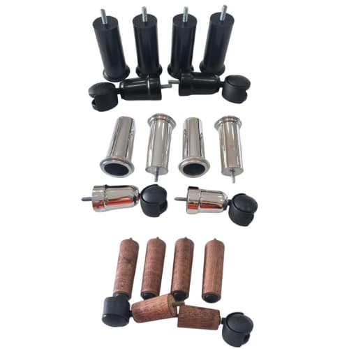 Pe cama box de solteiro/casal/queen/king box bipartido + bucha americana 4 pés fixos e 2 com rodinhas de plastico cores