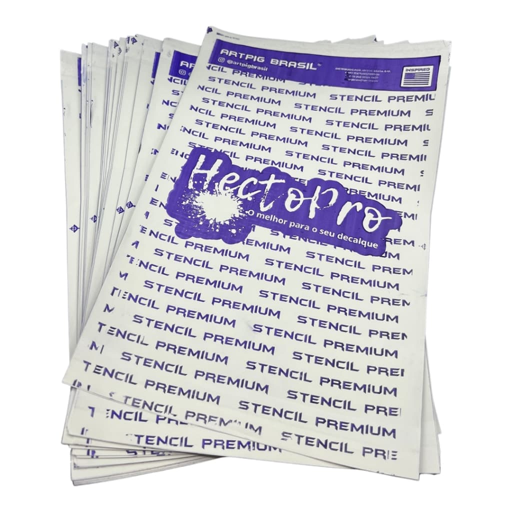 Papel Decalque Tatuagem Hectográfico Folhas Carbono Hectopro Papel U-20 10/20/50/folhas Magisterio stencil Decalque U20