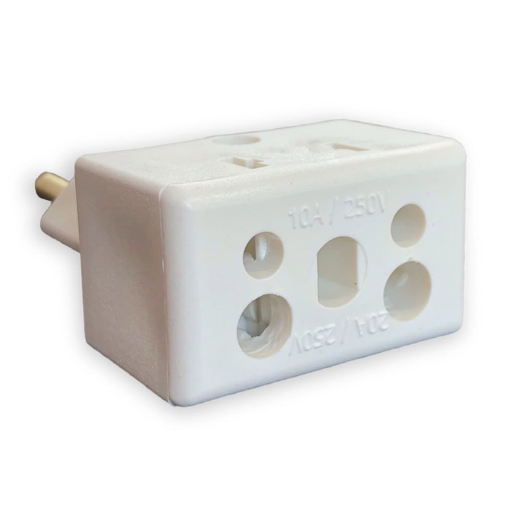 Kit com 10 Adaptadores Bob Esponja para Aparelhos Antigos e Novas Tomadas ABNT