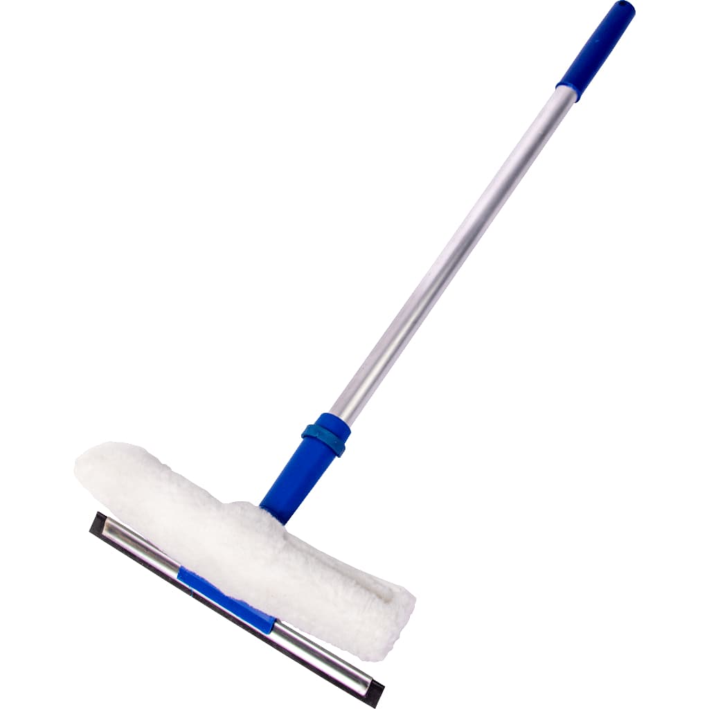 Rodo Limpa Vidros 25cm Com Cabo Alumínio Profissional Certec