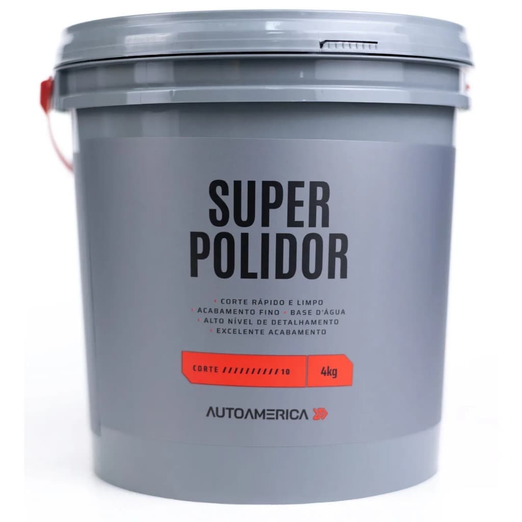 Kit 3 Massa de Polir Super Polidor Autoamerica 1kg