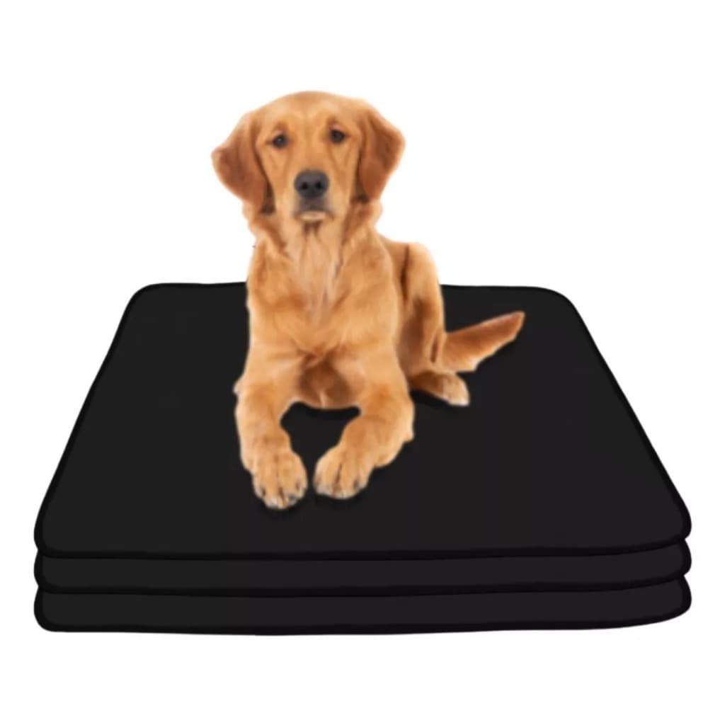 Kit 3 Tapetes Higiênico Lavável pet Super Absorção 70x50 Preto