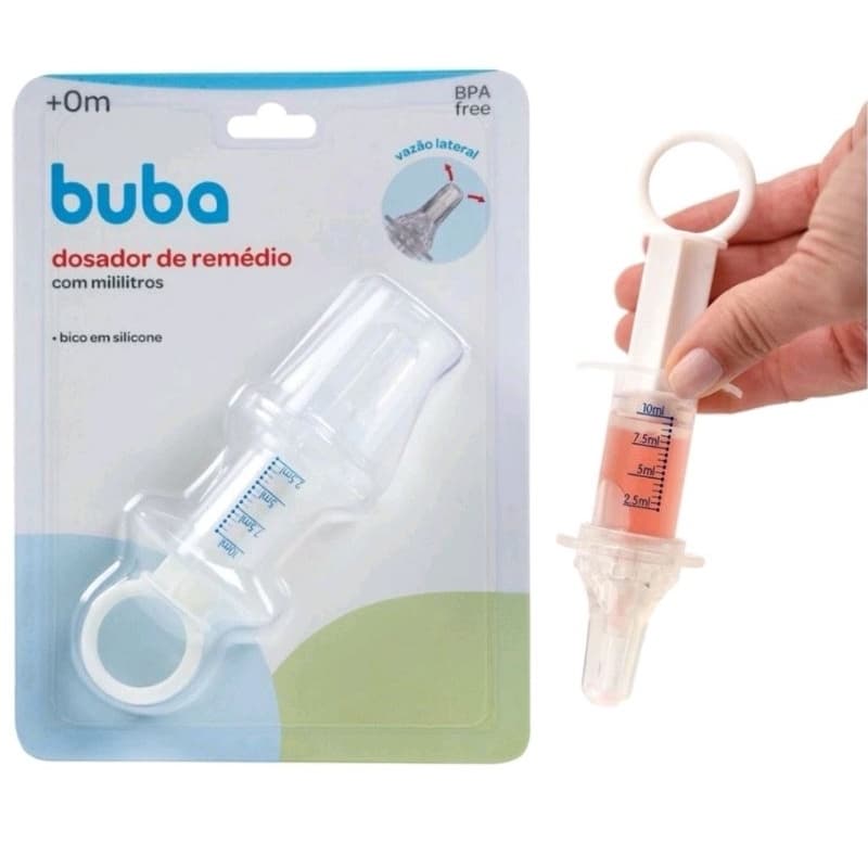 Dosador de Remédios  Seringa Dosadora De Remédio Bico Silicone Buba