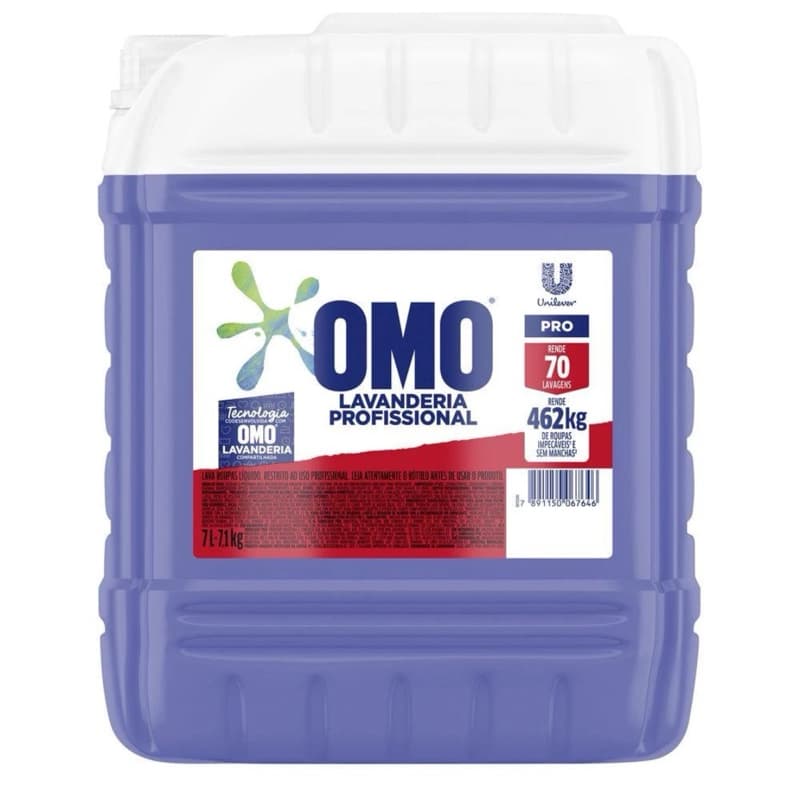 Sabão Liquido OMO Pro Lavanderia Profissional 7L promoção