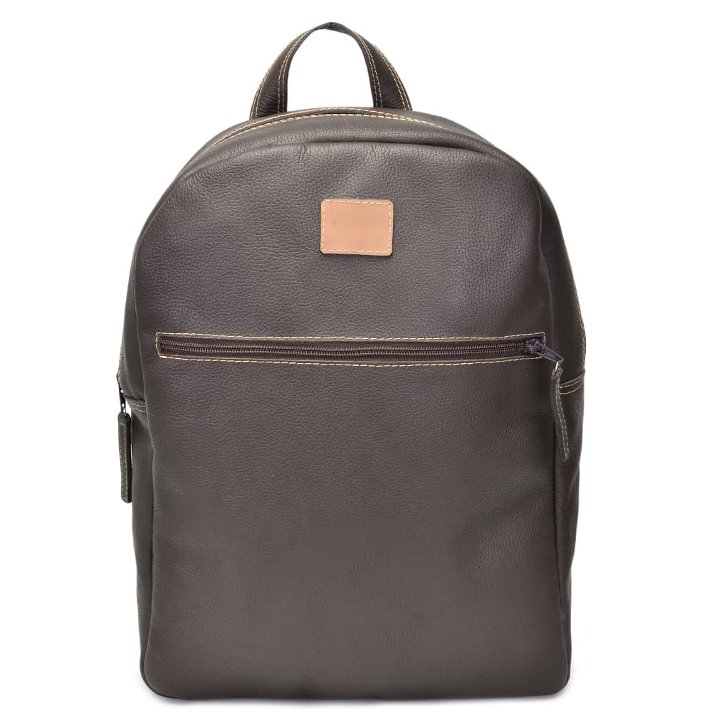 Mochila Executiva em Couro Bovino Legítimo Compartimento Notebook