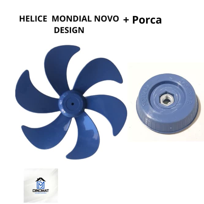 HELICE MONDIAL NOVO DESIGN 40CM + PORCA
