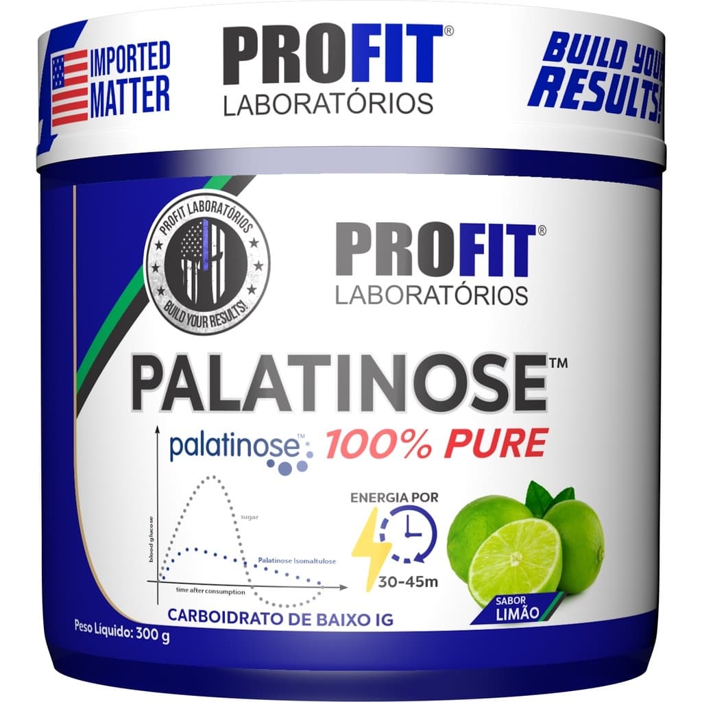 Palatinose 100% Pura 300g - Profit Laboratórios