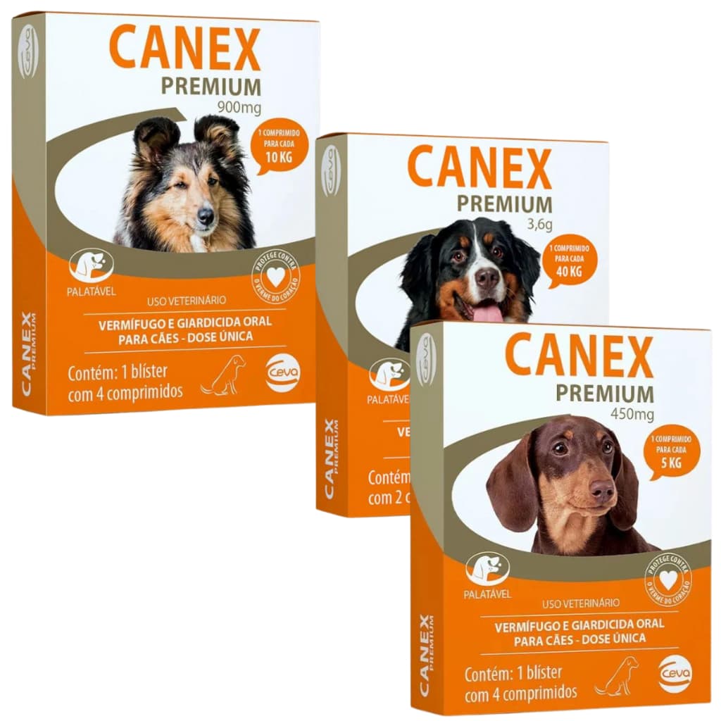Vermifugo Canex Premium ceva  Para Cães todos os modelos dentro do anuncio.