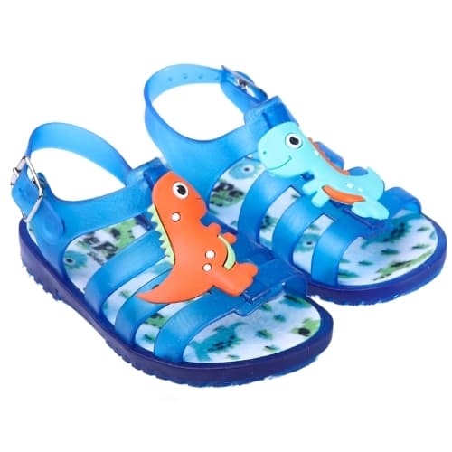 Sandália menino papete infantil dinossauro colorido bebê infantil calçados criança juju shoes