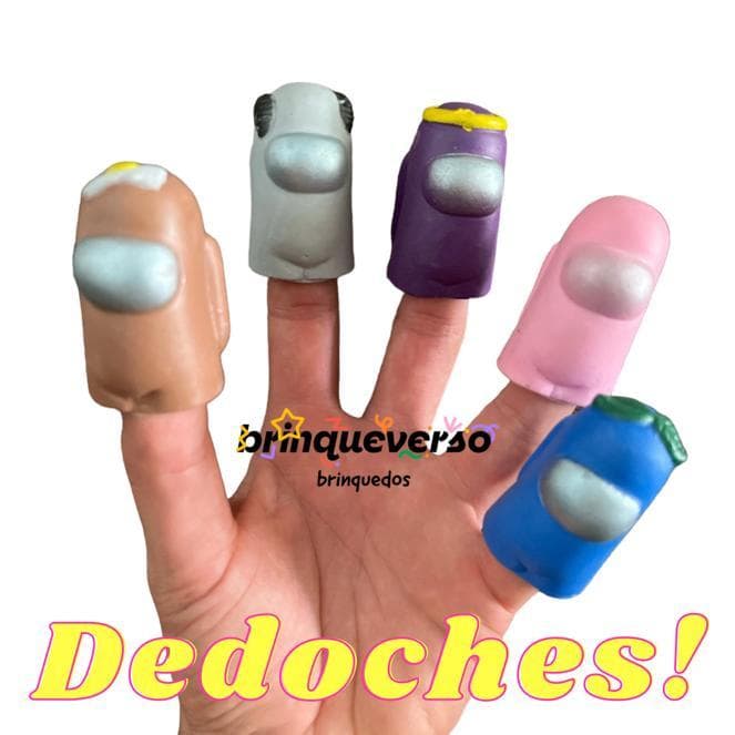 Coleção Amung Us. 5 UN Dedoches Amung Us Sem Repetição de Personagens. Produto Novo.