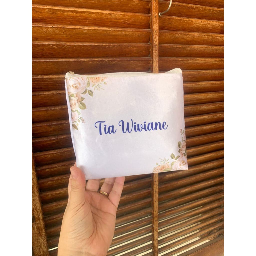 kit 70 un. Necessaires personalizadas nome, desenho - aniversario, casamento, madrinha, lembrancinha