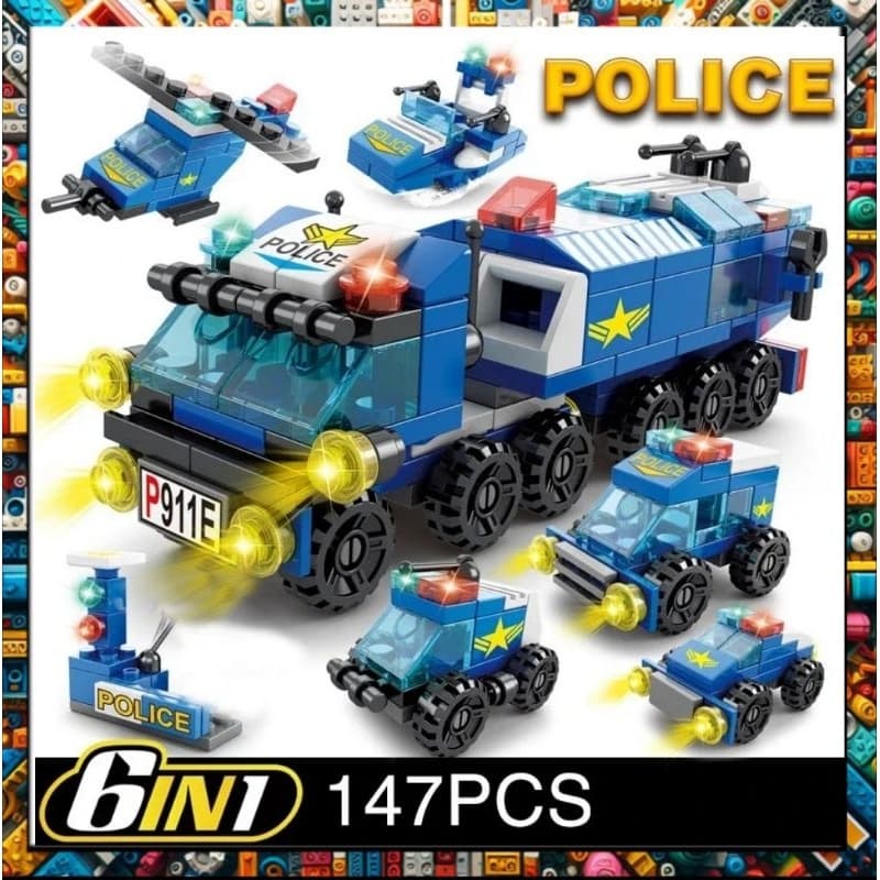BRINQUEDO DE MONTAR E CONSTRUIR BLOCO COM 147 PEÇAS