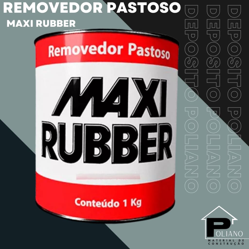 Removedor Pastoso Maxi Rubber Removedor de Tinta de PANELAS MADEIRAS METAL PLASTICO entre outros