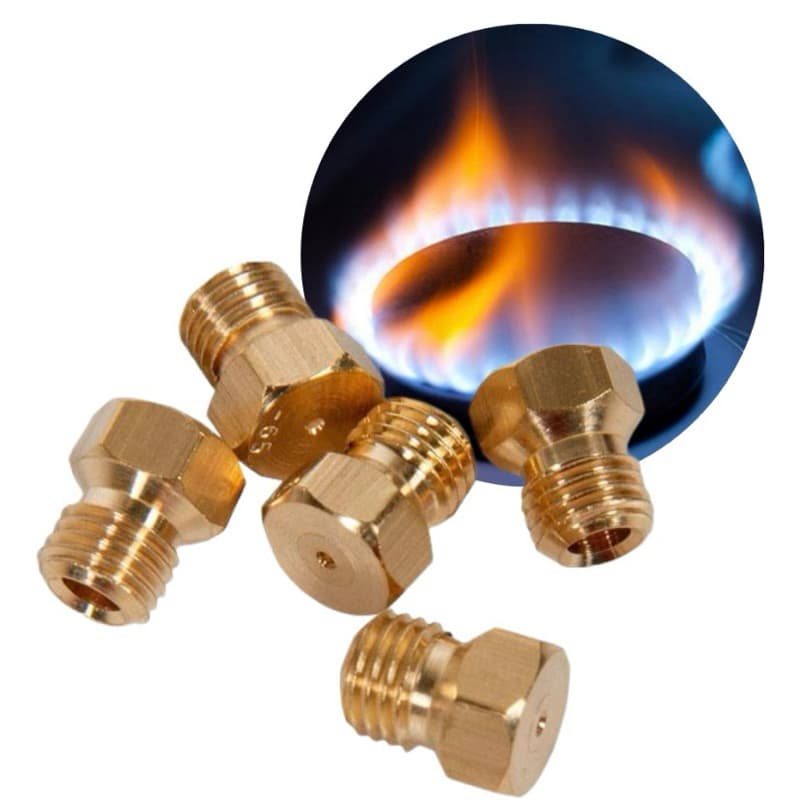 kit 6 Bico Injetor Fogão Electrolux (Gás de botijão GLP ) 2pq 2g 2 Forno duplo + 1 Agulha de Desentupir Fogão