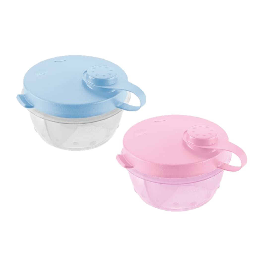 Pote Porta Leite em Pó Whey Creatina com 3 Divisórias 280ml Dosador Mamadeira Bebê Sanremo