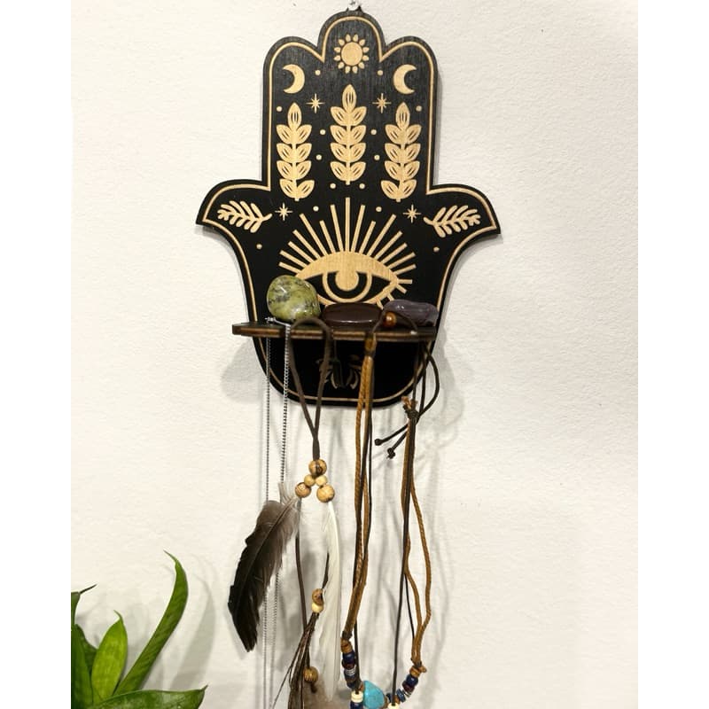 Porta Jóias de Parede Místico Wicca Hippie