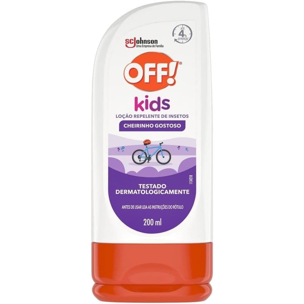 Loção Repelente de Insetos e Mosquitos Off Kids 200ml