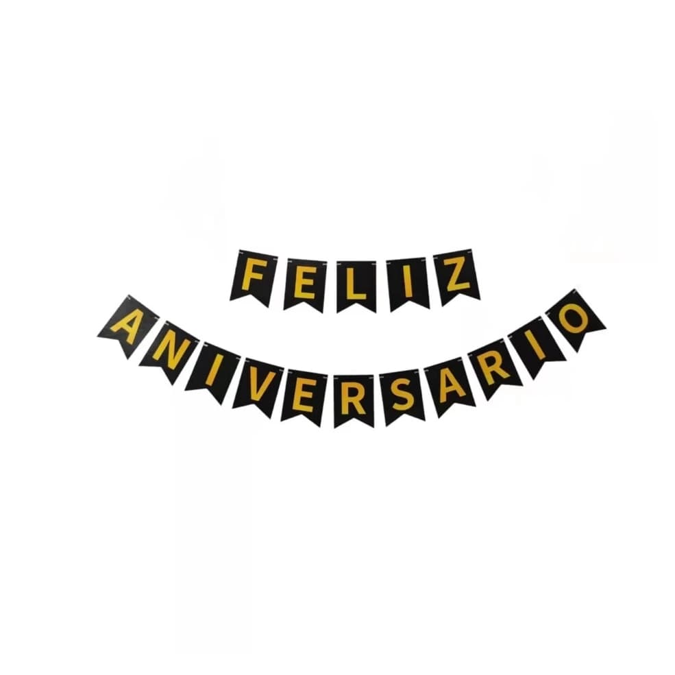 1 Faixa Frase Feliz Aniversário Cartonado Varias Coers Para Festa Decoração