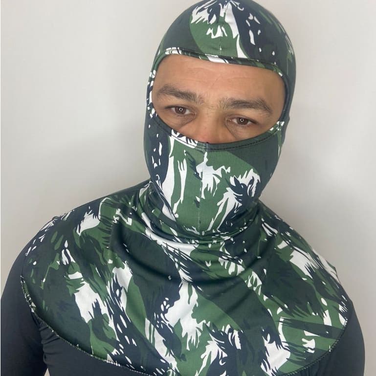 3 Balaclava Pescador Com Proteção Solar Fator Uv50  Em Tecido Suplex