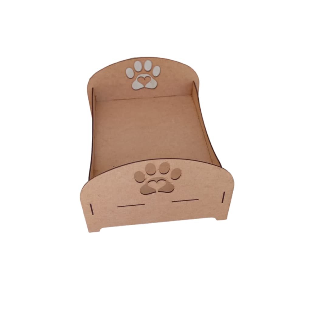 Caminha cama para Cachorro, Gato, Pet em MDF CRÚ 3mm