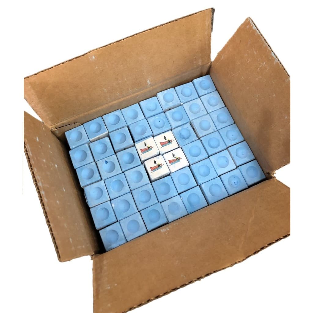 Caixa de giz 144 Unidades Para Bilhar/ Sinuca/ Snooker Giz Azul Caixa Com 144 Unidades