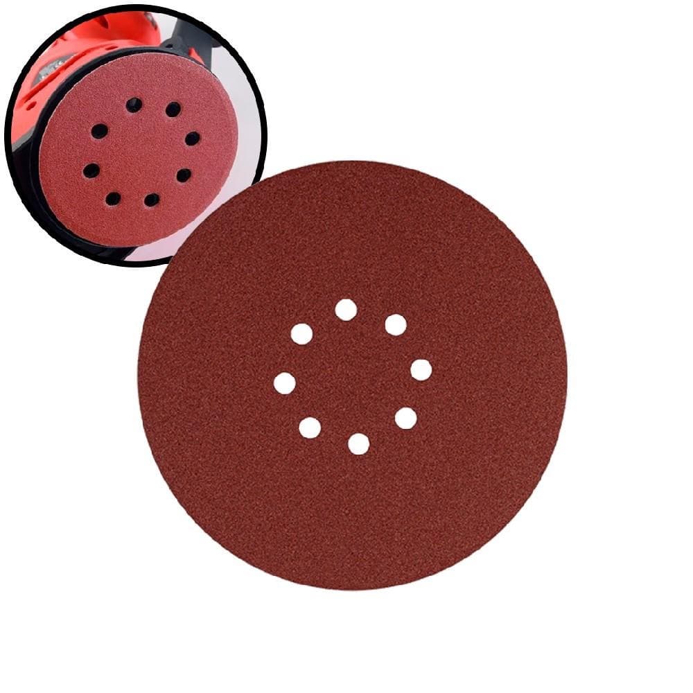 Kit Com 10 Lixas 225mm com velcro para Lixadeira de Parede e Teto Girafa
