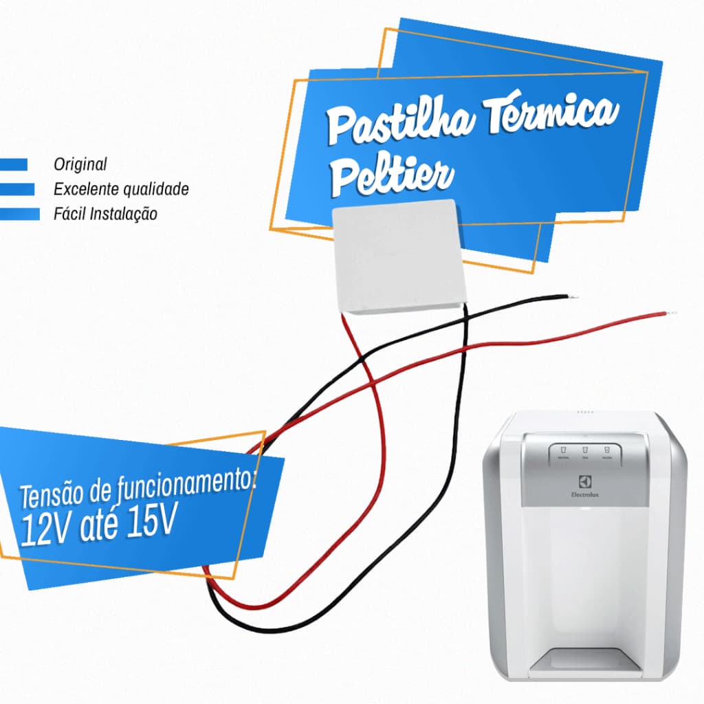Pastilha Térmica Peltier Purificador Bebedouro