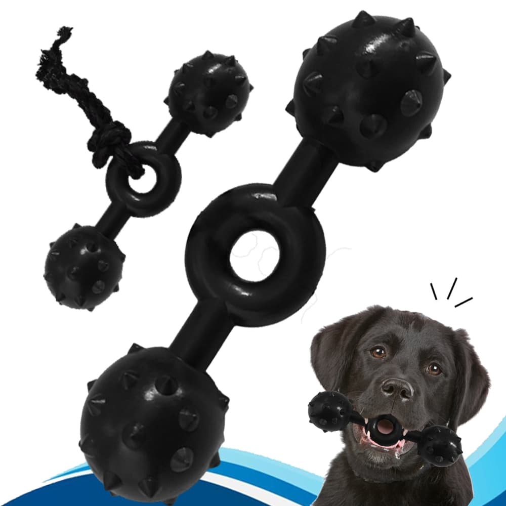 Halter Mordedor Cães Brinquedo para Cachorro Resistente Black