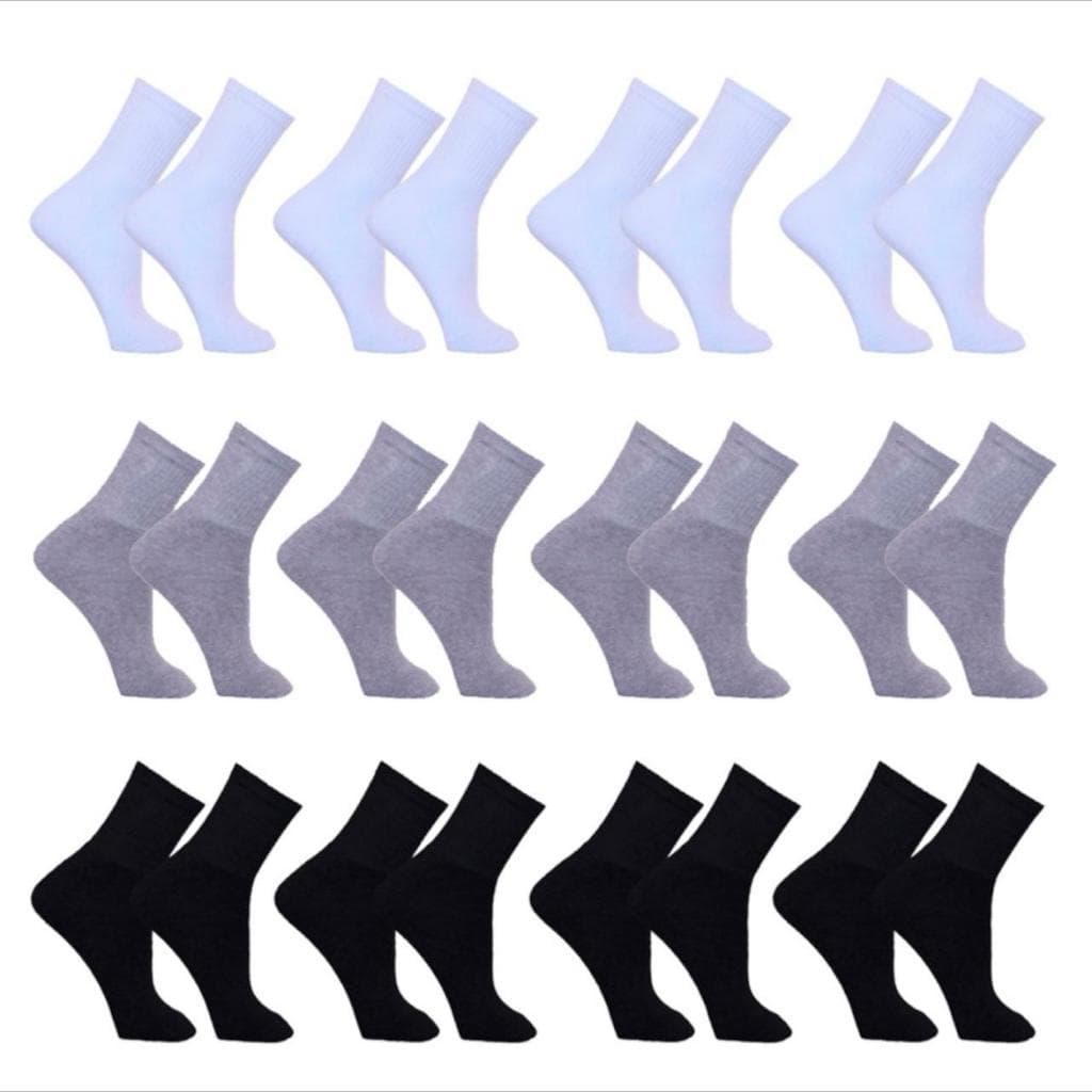 Kit de 3 a até 12 Pares de Meias Masculino/Feminino Cano Alto Sport. * ENVIO EM ATÉ 24 HORAS*