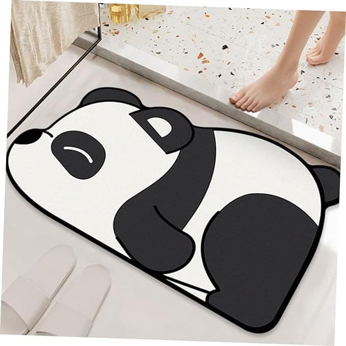 Tapete De Banheiro Absorvente Seca Rápido Antiderrapante Desenhos Animados - Envio Rápido!