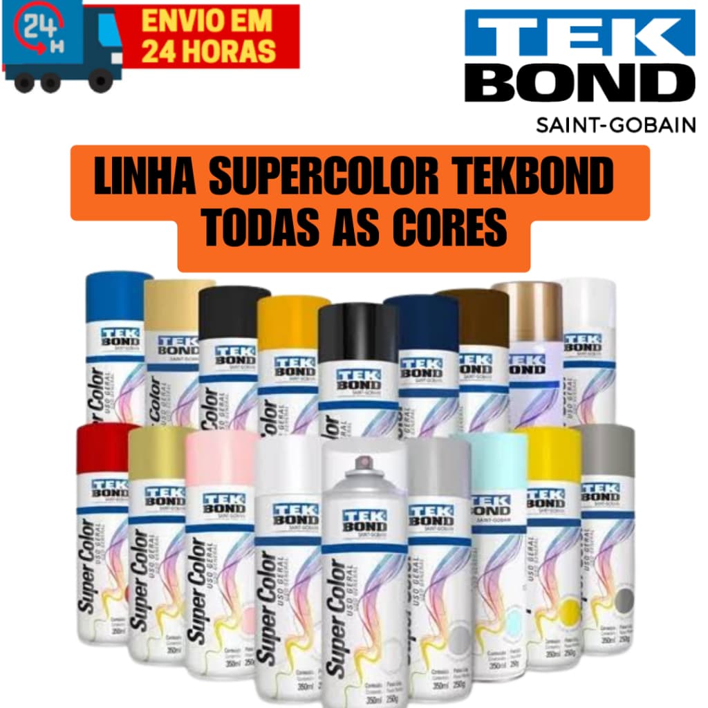Tinta Spray Uso Geral Super Color 350ml - Tekbond
