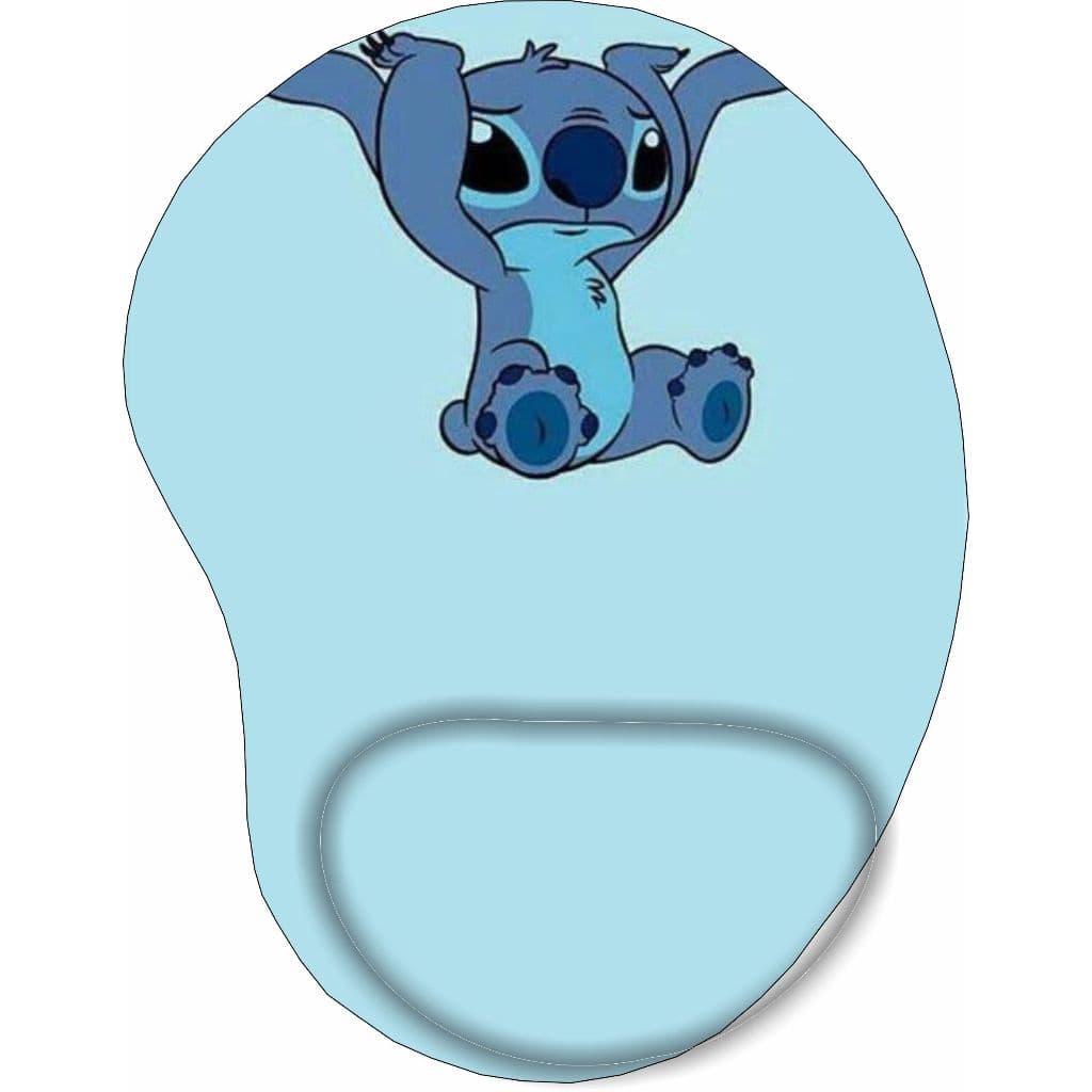 Mouse Pad Bixinho Azul com apoio