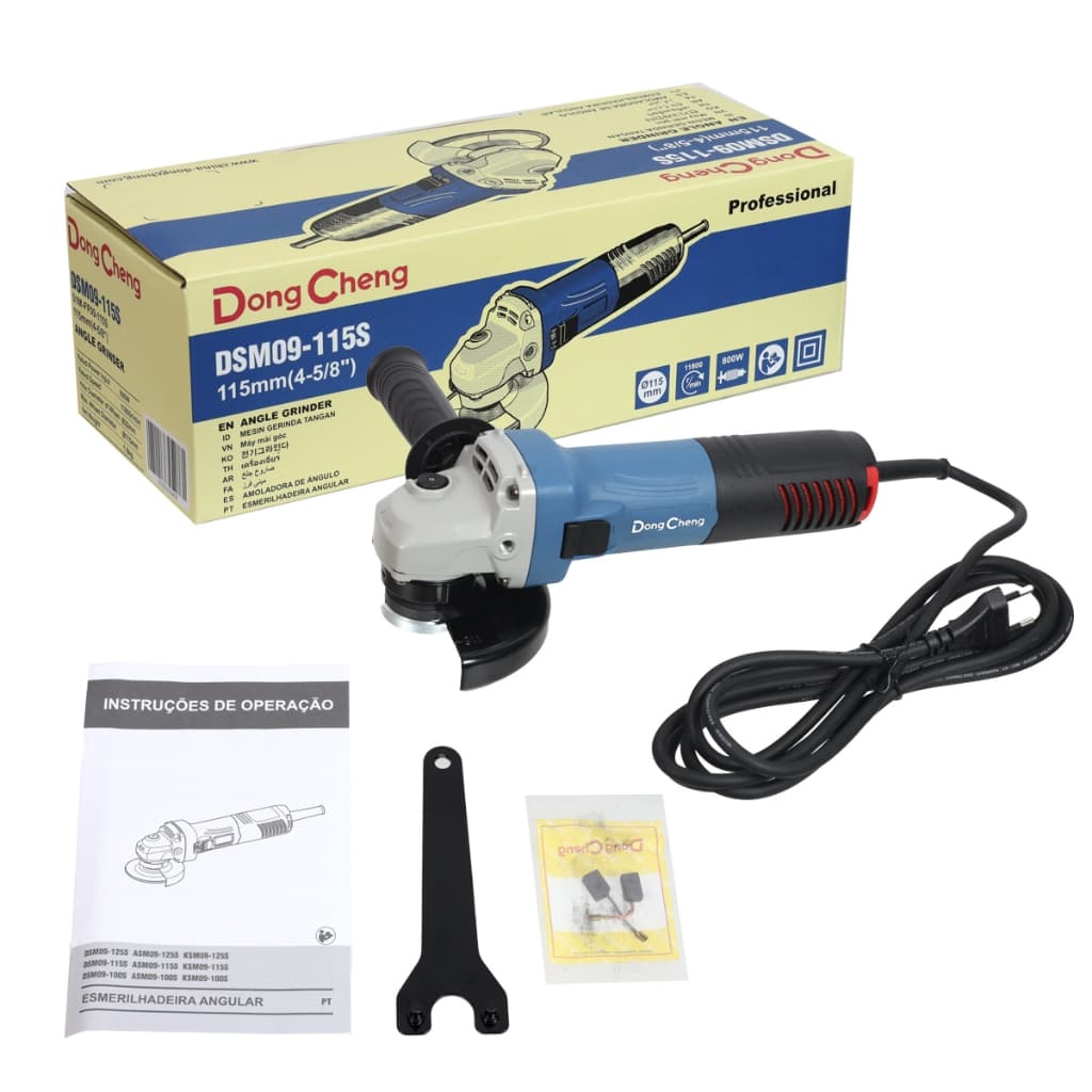Esmerilhadeira Angular Dongcheng 800w 11800rpm 220v 4.5poDSM09-115