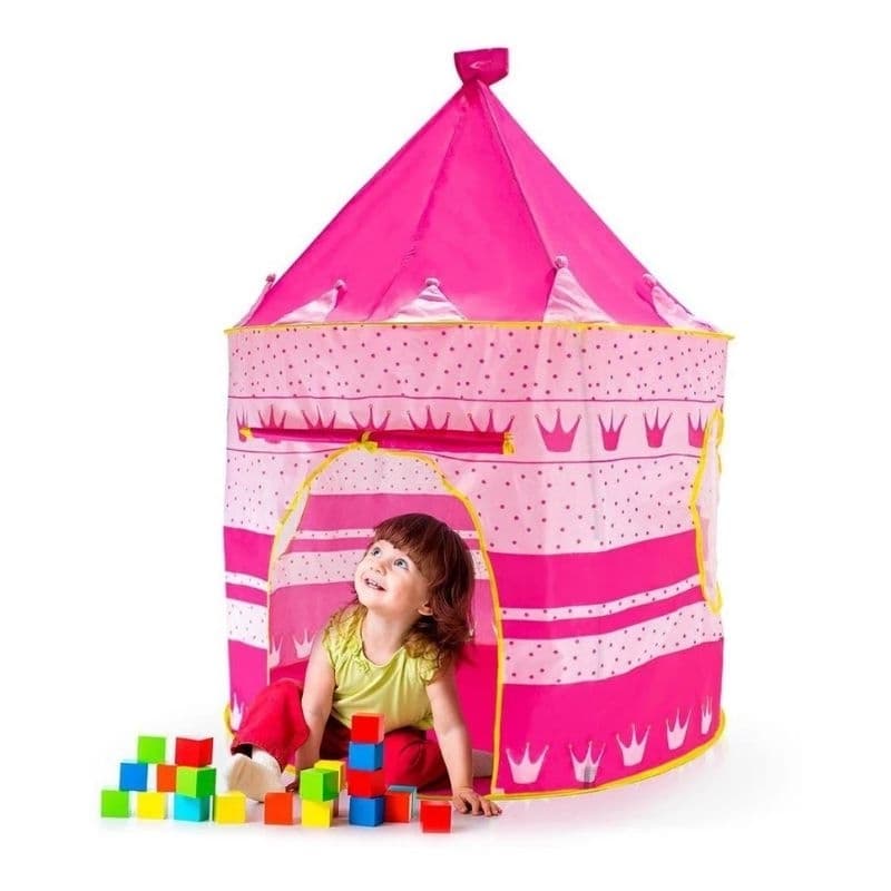 Barraca tenda Toca Cabaninha Castelo Infantil Menina Rosa