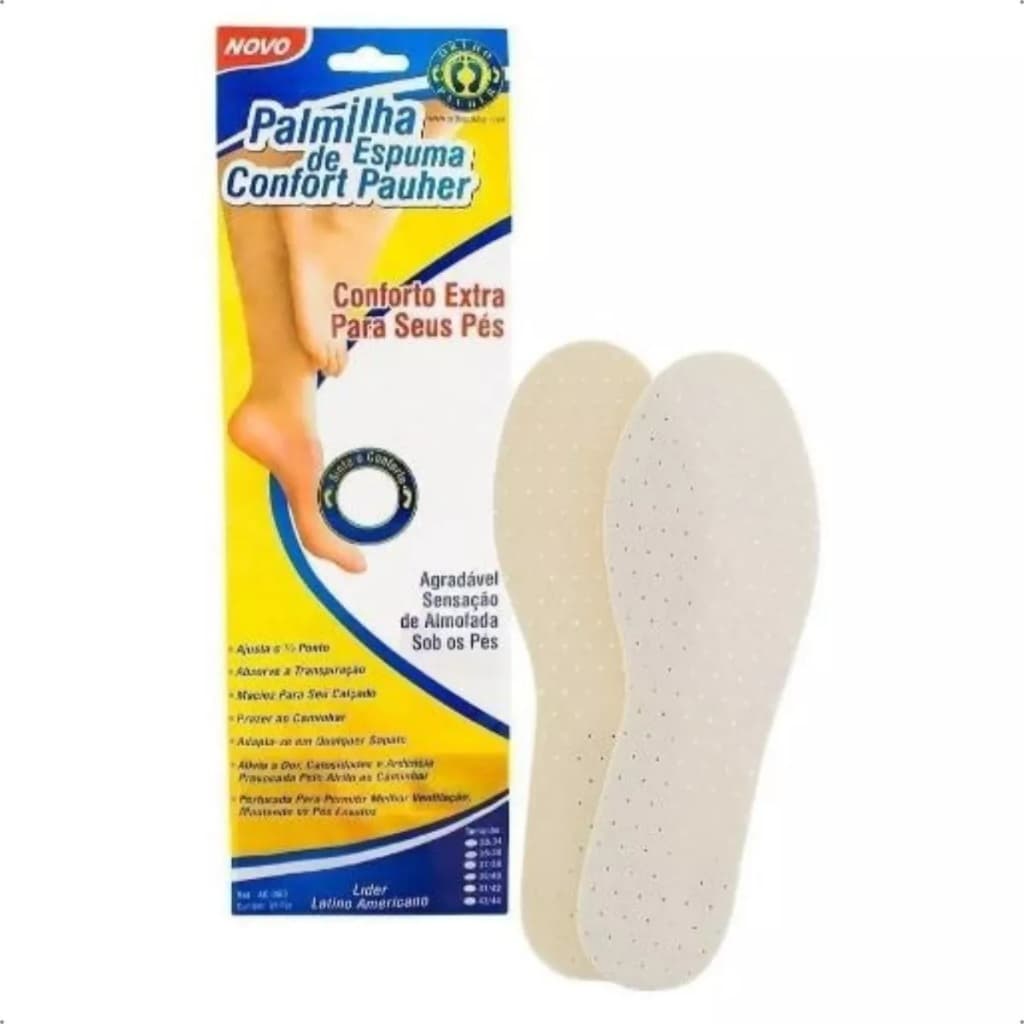 Palmilha Ortopedica Espuma