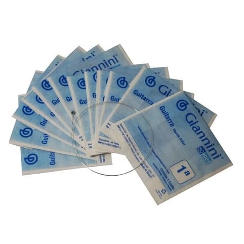 Corda Avulsa Para Guitarra 1ª Mi E Giannini 0,9 Kit Com 6