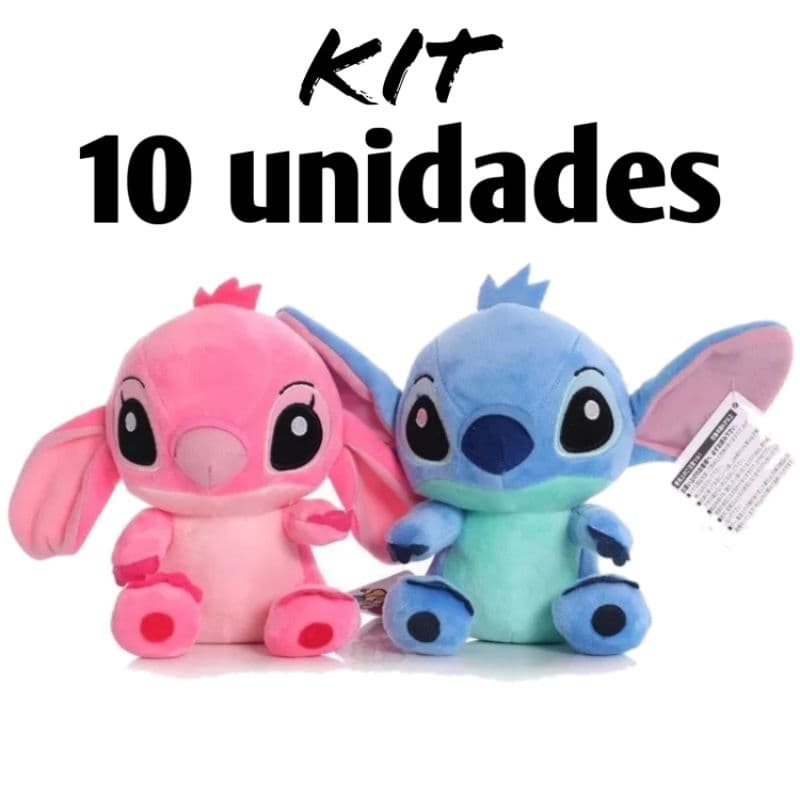 kit 10 Boneco de pelúcia Lilo Stitch Disney 20 cm melhor do mercado original