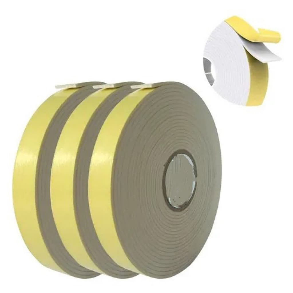 Fitas Banana 30 Unidades Dupla Face 2,4cm X 10m Adesivo De Espuma