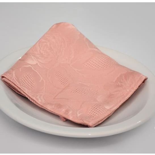 KIT DE GUARDANAPO DE BOCA 0,30 X 0,30 TECIDO JACQUARD COR ROSE