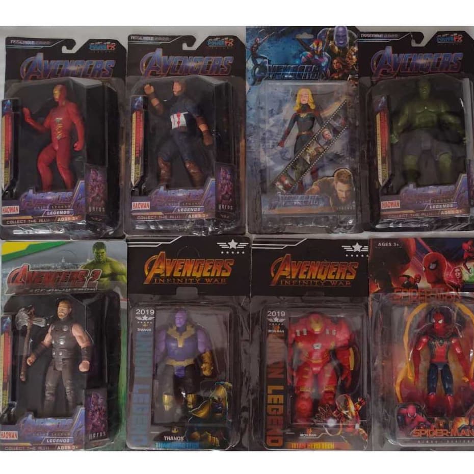 Bonecos Avengers.17 cm Miniaturas .Modelos a Escolha