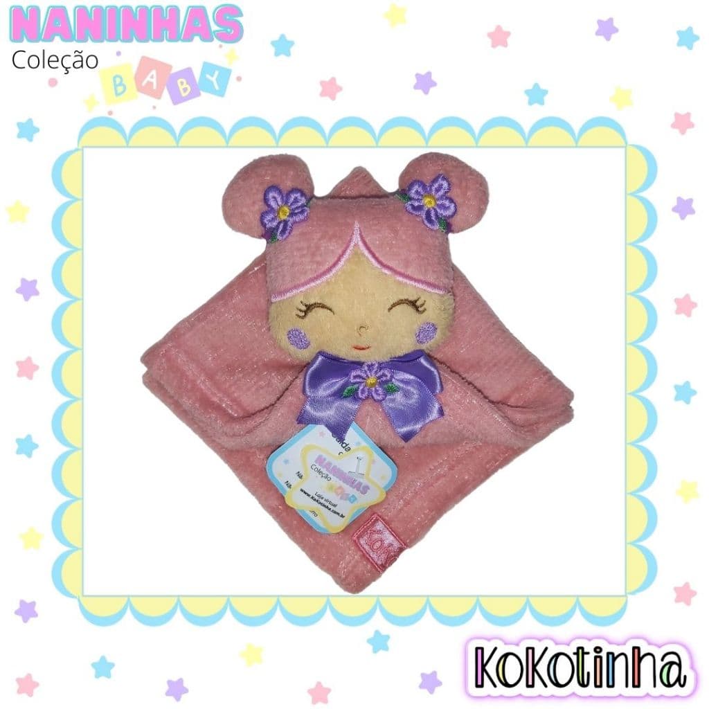 Naninha para bebês - Naninha boneca - Mantinha com bonequinha para meninas