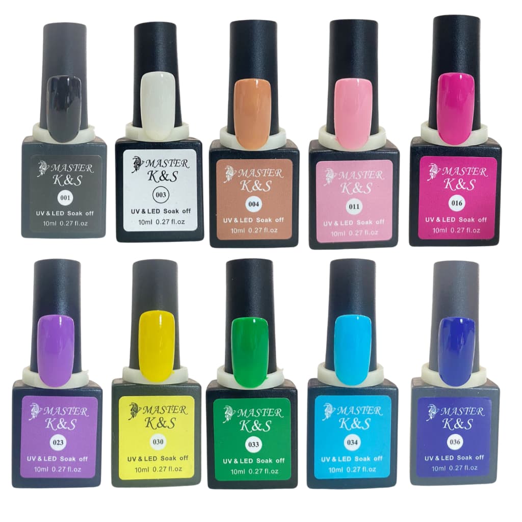 Esmalte em Gel K&S Quadrado - 10ml Nail Art Alongamento Unhas Esmaltes