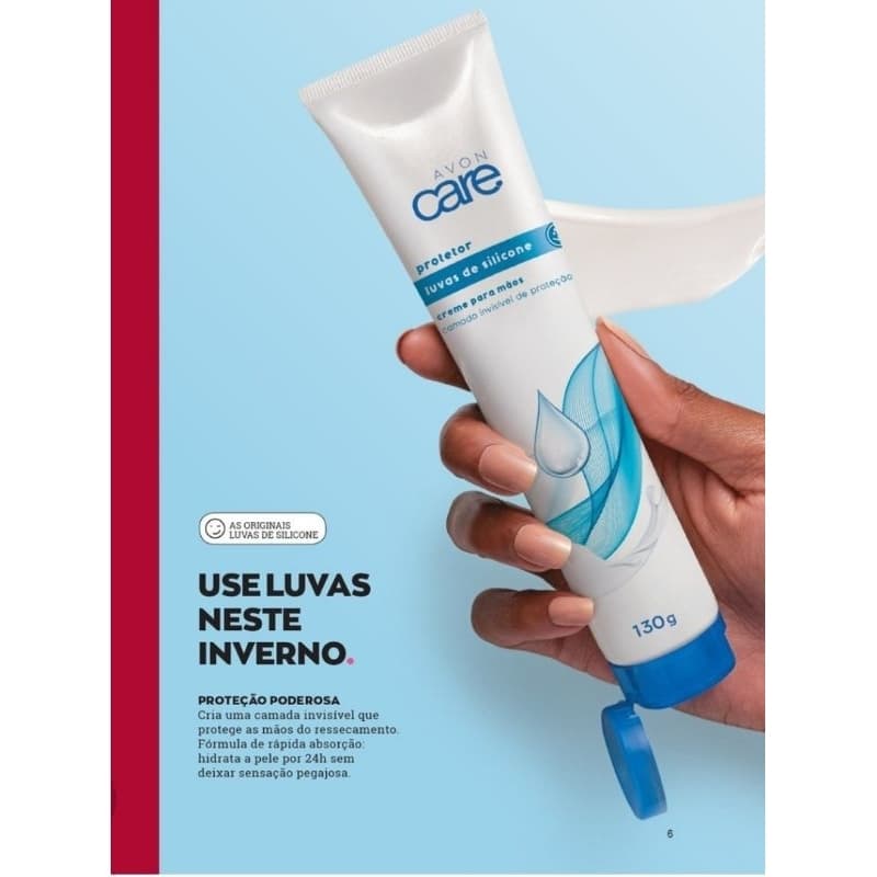 Creme Protetor Para As Mãos Luvas De Silicone Avon Care