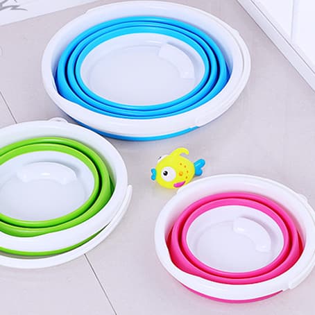 Balde Retrátil Silicone Portátil Limpeza 3L 5L 10L Multiuso Pronto Entrega