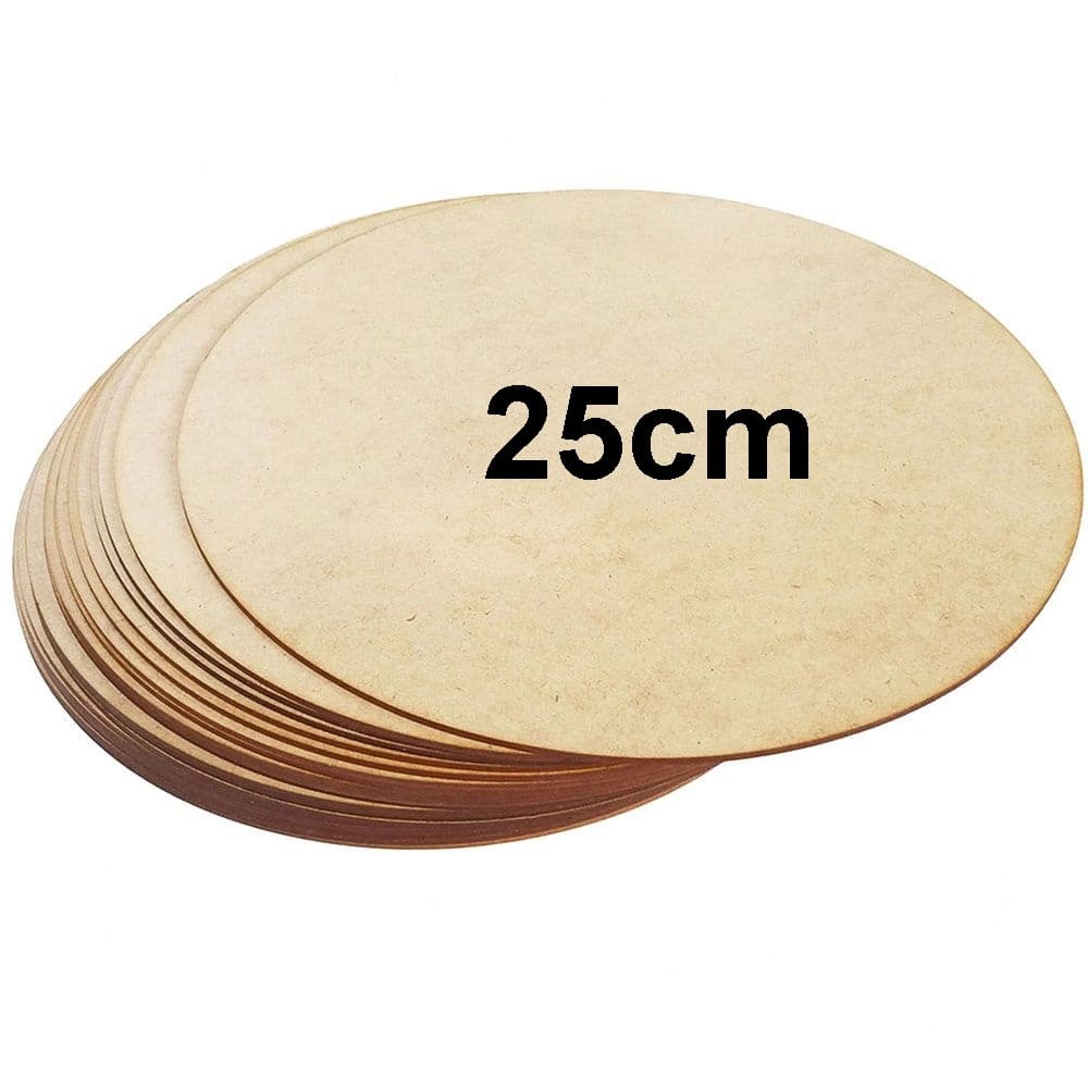 kit 25 Sousplat 25cm Supla Soupla Suplat Mesa Posta Jogo Americano Artesanato Mdf cru