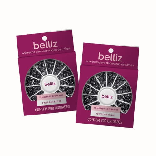 Kit 2 Decoração Black Belliz - 1166